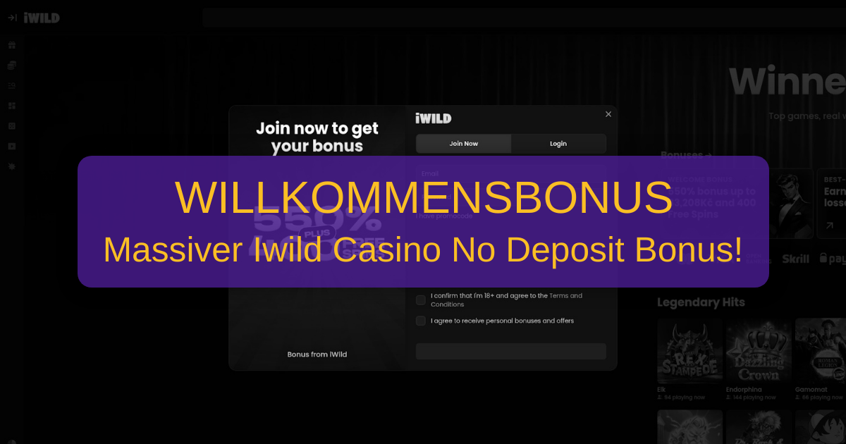 Iwild Casino No Deposit Bonus 2026 - Deutschland